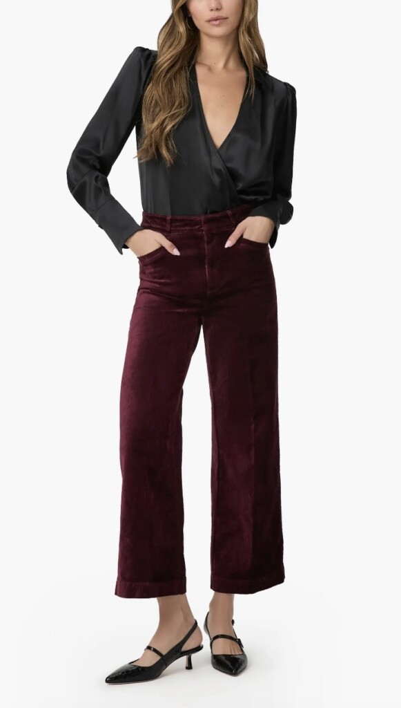 paige anessa velvet pants